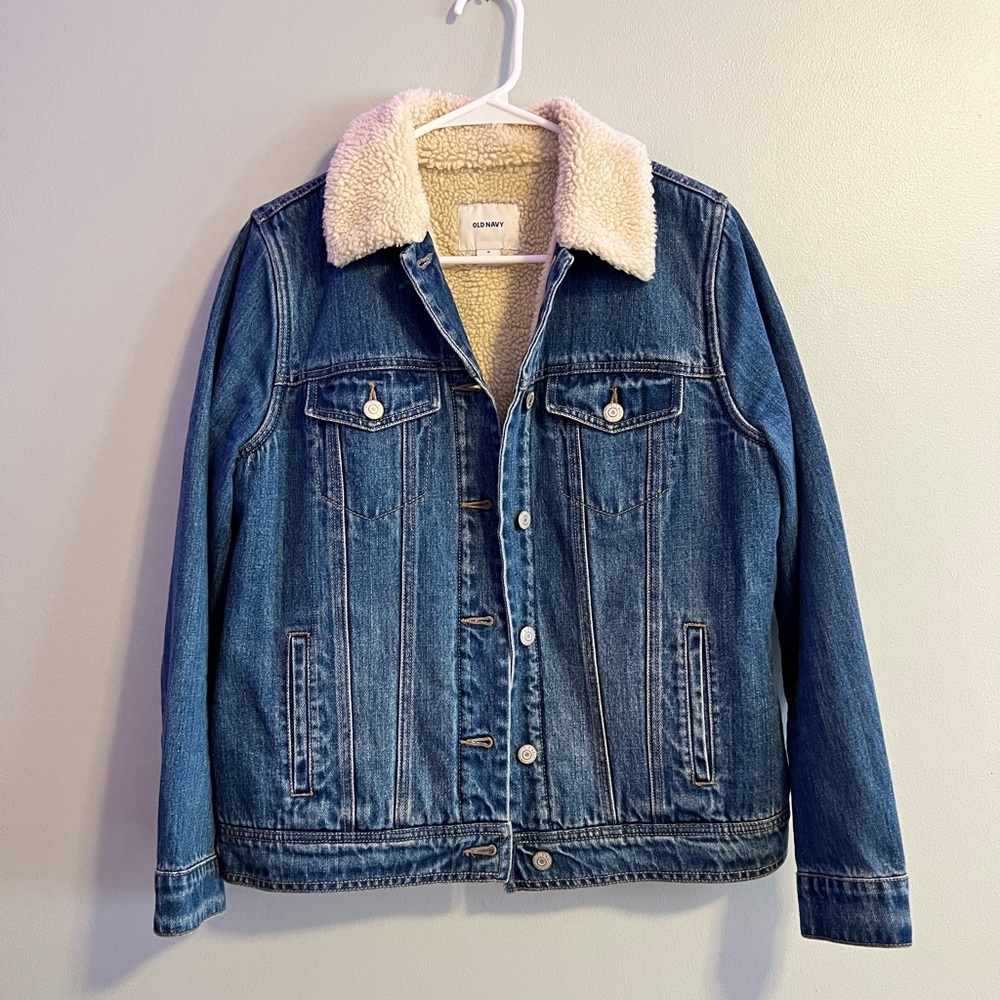 Old Navy Denim Sherpa Jacket